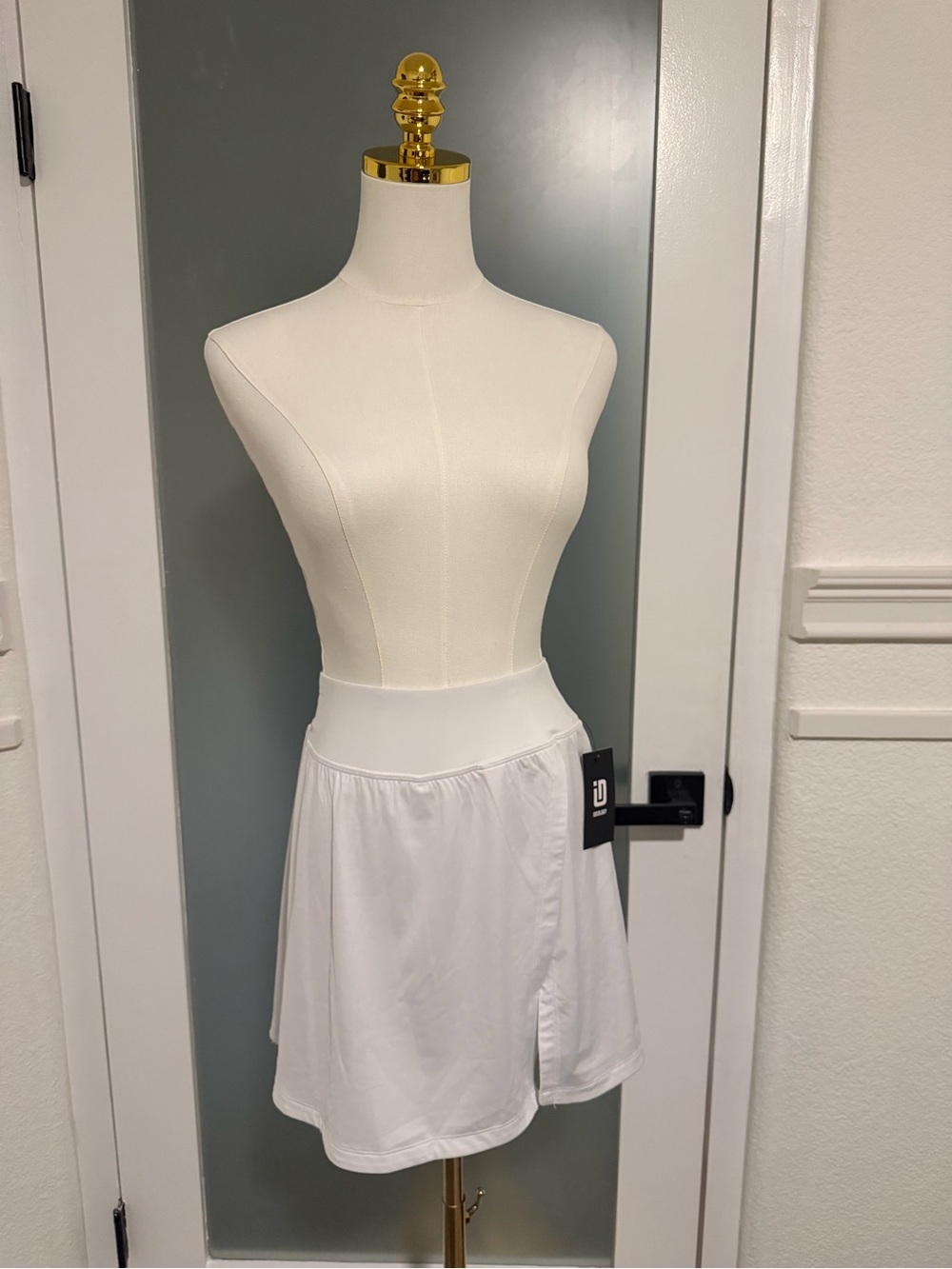 Ideology White Circle Skirt with Smooth Waistband